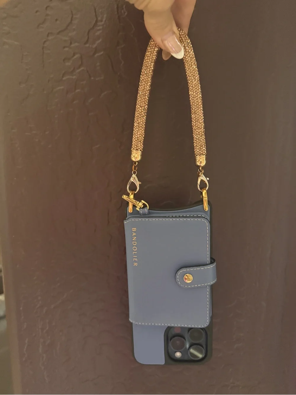 Gold Bling phone and or purse strap